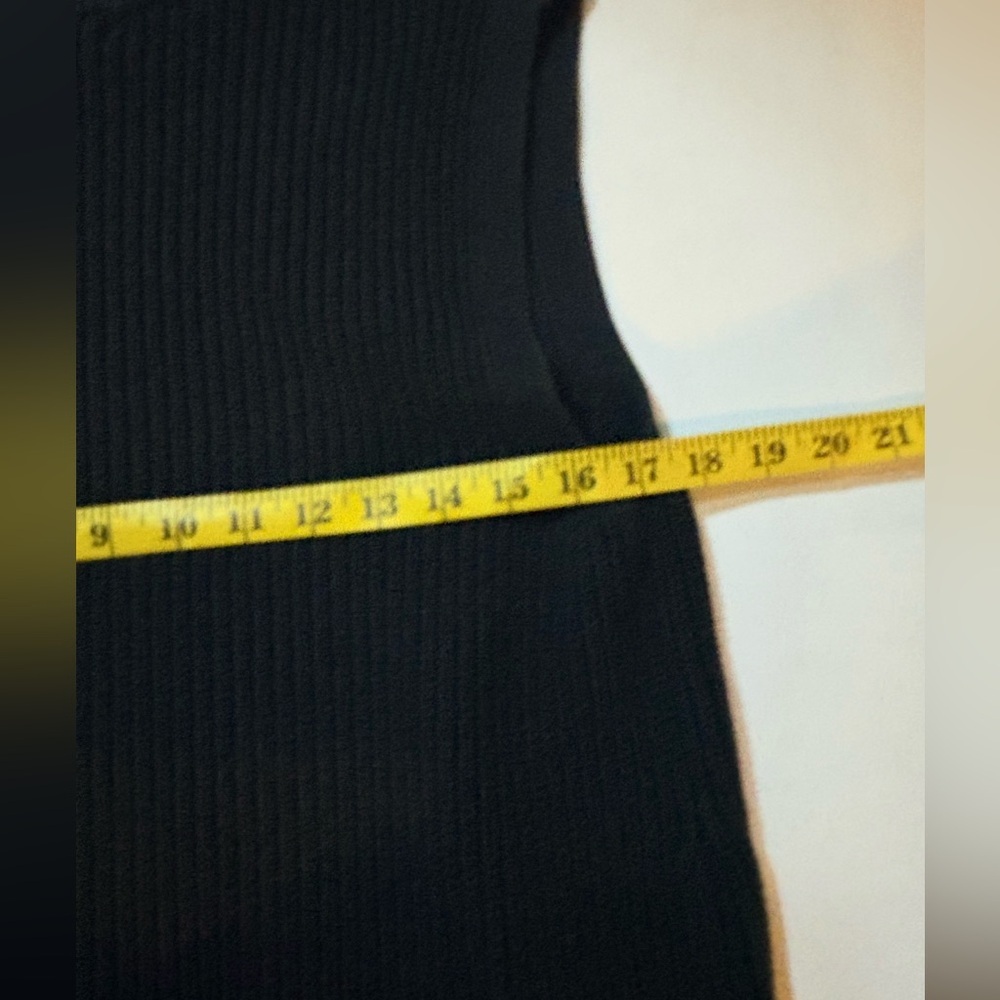 H&M Ribbed Knit Midi Dress - Dark Gray - Picture 2 of 3